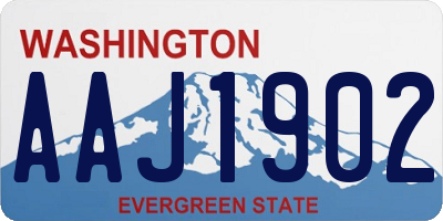 WA license plate AAJ1902