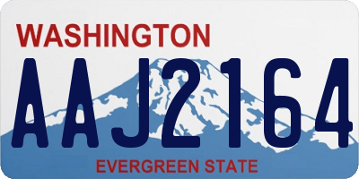 WA license plate AAJ2164
