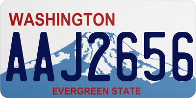 WA license plate AAJ2656