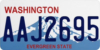 WA license plate AAJ2695