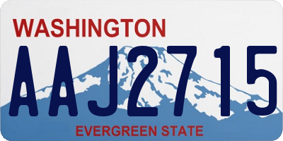 WA license plate AAJ2715