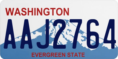 WA license plate AAJ2764
