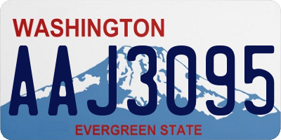 WA license plate AAJ3095