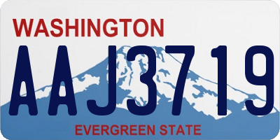 WA license plate AAJ3719