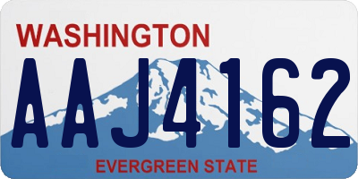 WA license plate AAJ4162