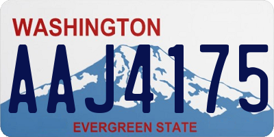 WA license plate AAJ4175