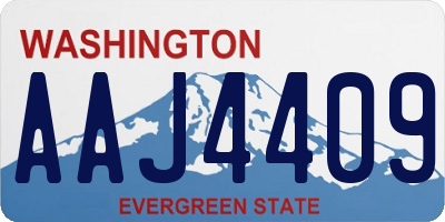 WA license plate AAJ4409