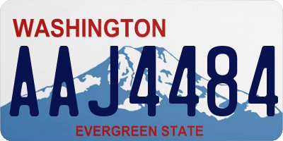 WA license plate AAJ4484