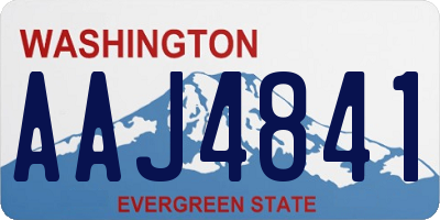 WA license plate AAJ4841