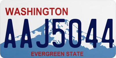 WA license plate AAJ5044
