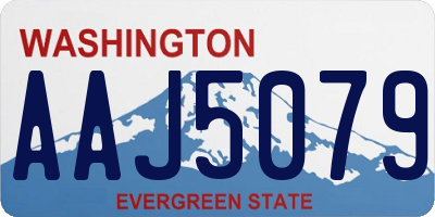 WA license plate AAJ5079