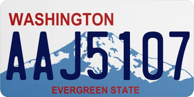 WA license plate AAJ5107