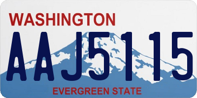 WA license plate AAJ5115