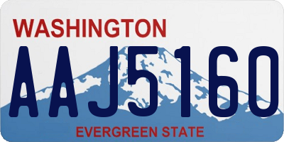 WA license plate AAJ5160