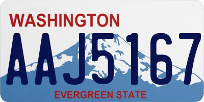 WA license plate AAJ5167