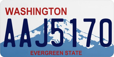 WA license plate AAJ5170