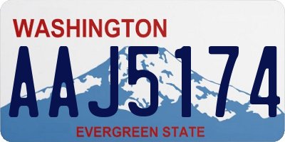 WA license plate AAJ5174