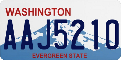 WA license plate AAJ5210