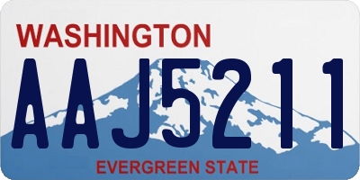 WA license plate AAJ5211