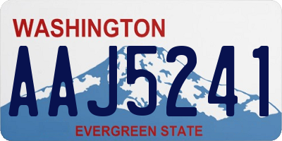 WA license plate AAJ5241