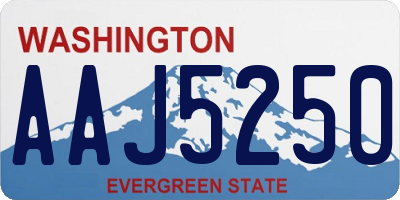 WA license plate AAJ5250