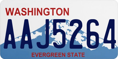 WA license plate AAJ5264