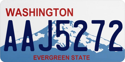WA license plate AAJ5272