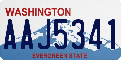 WA license plate AAJ5341
