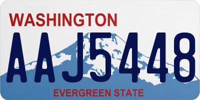 WA license plate AAJ5448