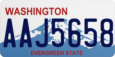 WA license plate AAJ5658