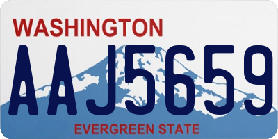 WA license plate AAJ5659