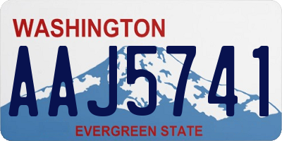 WA license plate AAJ5741