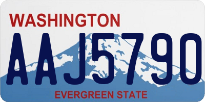 WA license plate AAJ5790