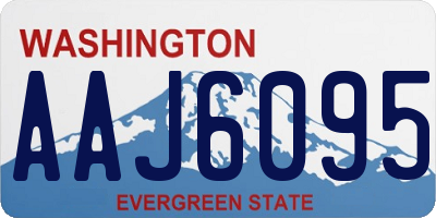 WA license plate AAJ6095