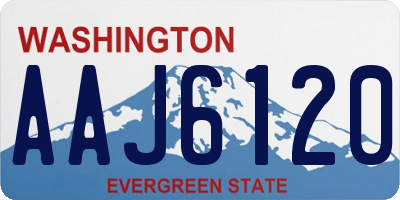 WA license plate AAJ6120