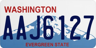 WA license plate AAJ6127