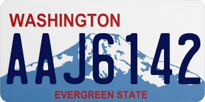 WA license plate AAJ6142