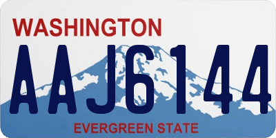 WA license plate AAJ6144