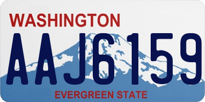 WA license plate AAJ6159
