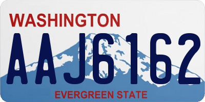 WA license plate AAJ6162