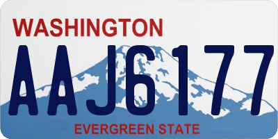 WA license plate AAJ6177