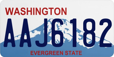 WA license plate AAJ6182