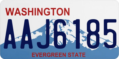 WA license plate AAJ6185