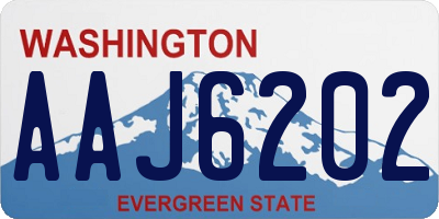 WA license plate AAJ6202