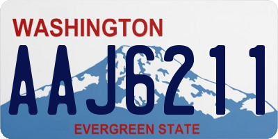 WA license plate AAJ6211