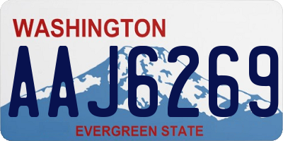 WA license plate AAJ6269