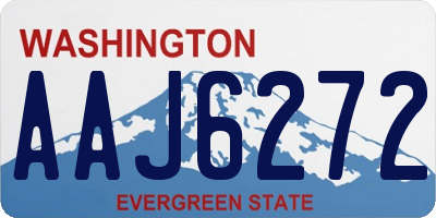 WA license plate AAJ6272