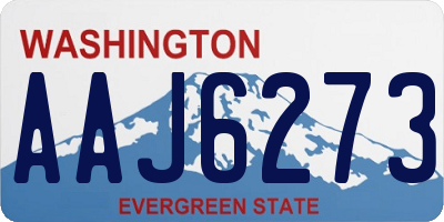 WA license plate AAJ6273