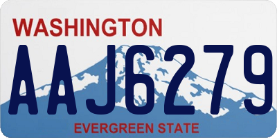 WA license plate AAJ6279