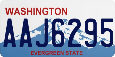 WA license plate AAJ6295